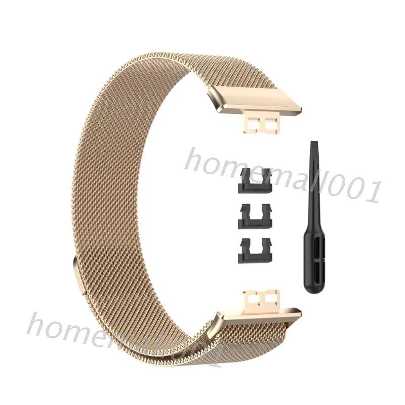 Dây Đeo Thay Thế Chất Liệu Kim Loại Dạng Lưới Thời Trang Cho Huawei Watch