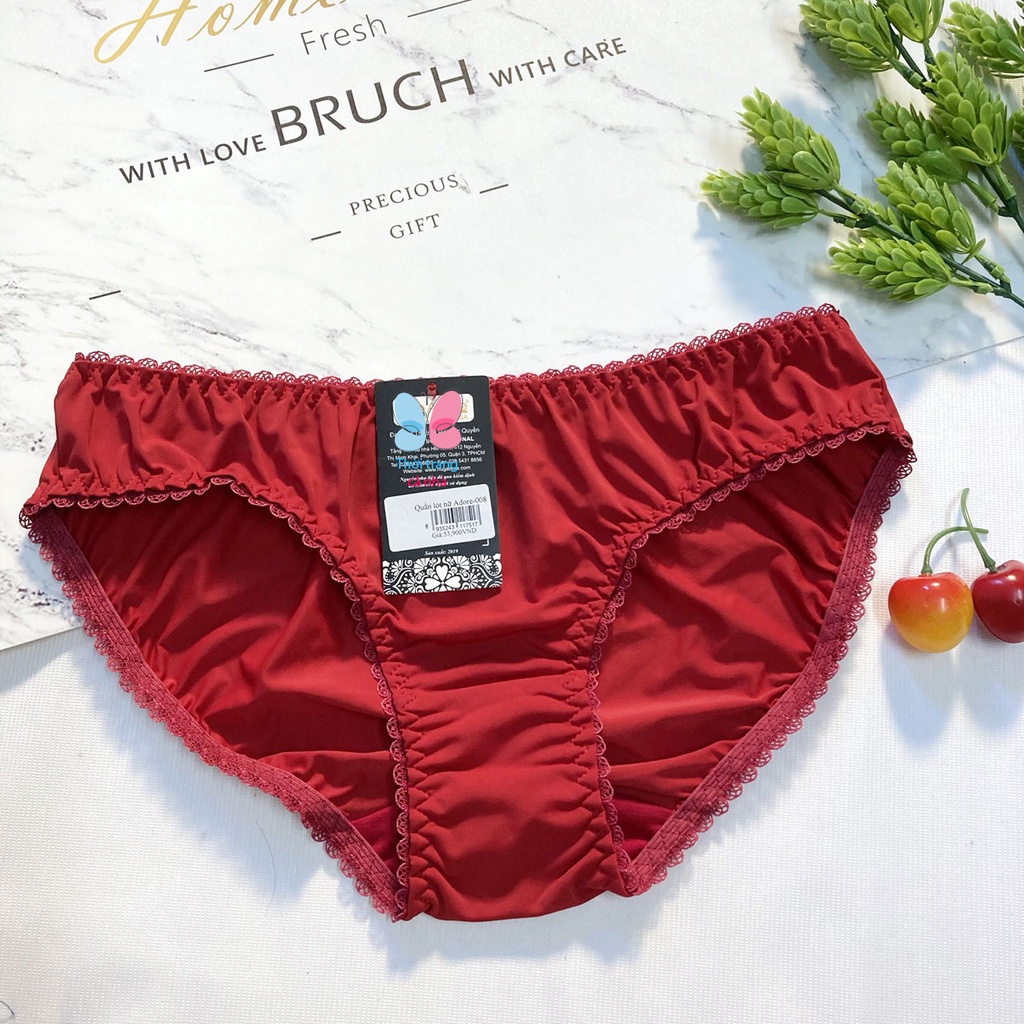 QLHug008 QUẦN LÓT THUN LẠNH VIỀN REN HÀNG VIỆT NAM