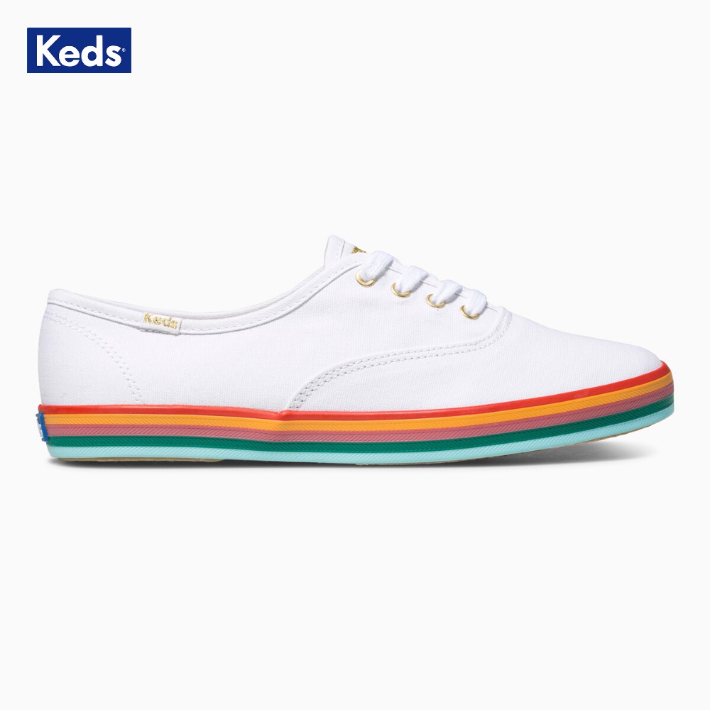 Giày Keds Nữ - Champion Rainbow Fox White - KD061875