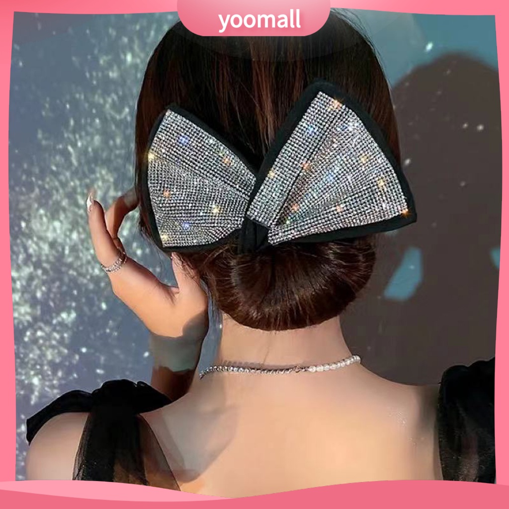 Kẹp Tóc Xoăn Bằng Vải Đính Nơ Xinh Xắn