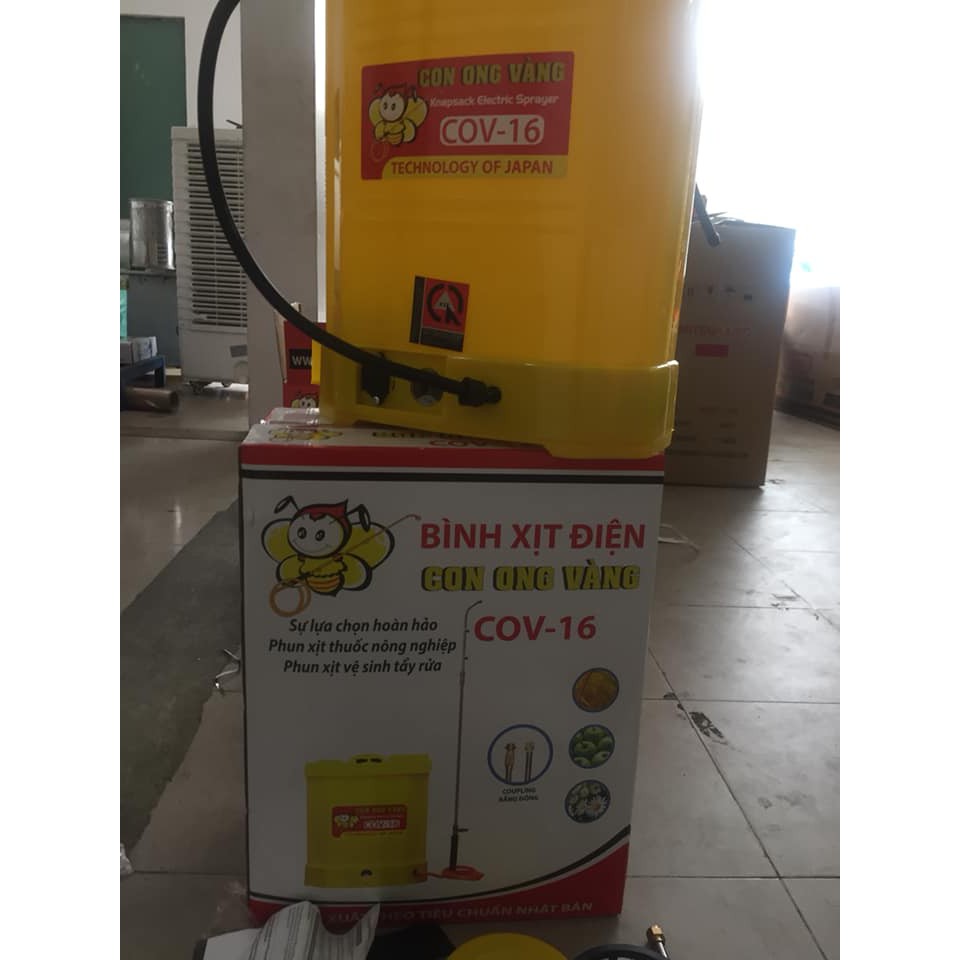 Bình xịt điện con ong vàng, bình phun xịt côn trùng, bình xịt điện 16L, 18L,20L, Bình xịt điện đa năng con ong vàng