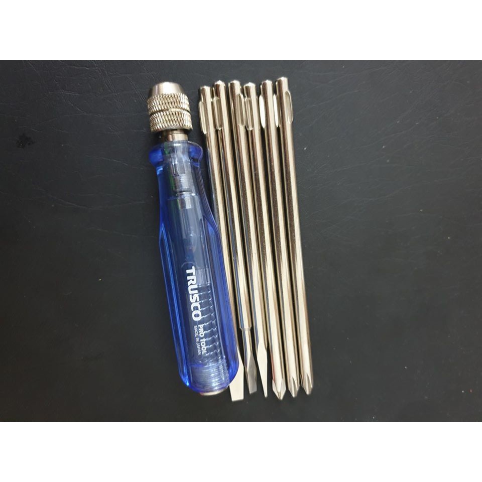 Bút thử điện kèm 6 mũi vít Trusco Japan