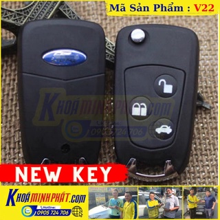 Vỏ Chìa khoá độ gập xe Ford Transit V22