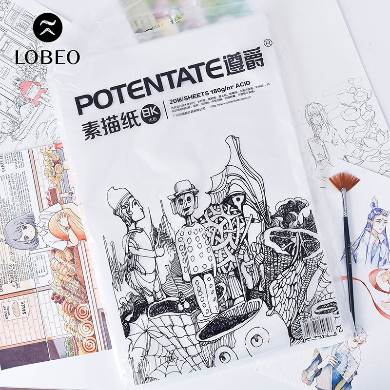 [LỖ STORE] Giấy vẽ chì Potentate 180gsm 20 tờ