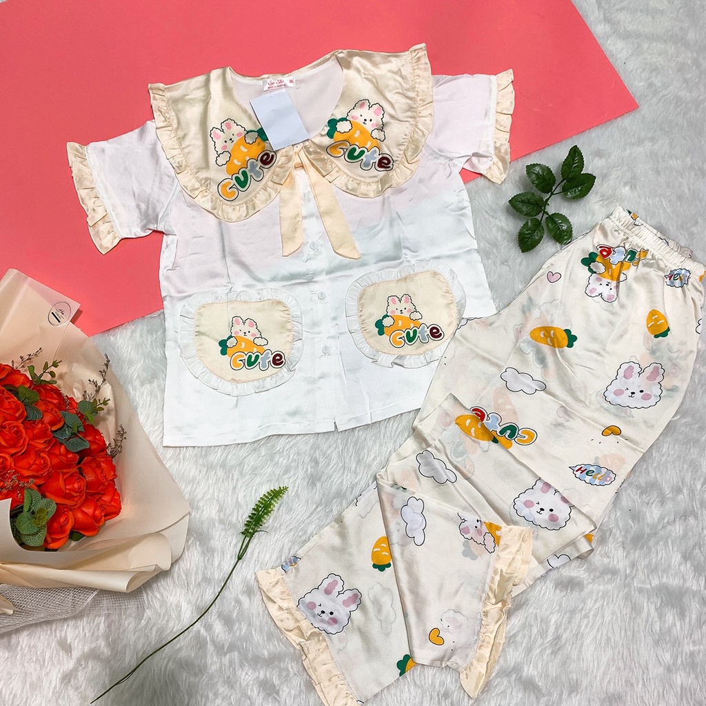 [ XẢ GIÁ RẺ ] Bộ Pijama Dài Chất Lụa Satin Sang Chảnh Cho Các Nàng - Hàng Đẹp | BigBuy360 - bigbuy360.vn
