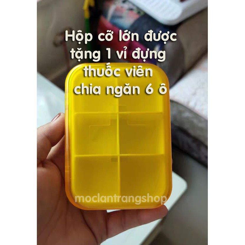 Tủ thuốc, Hộp đựng thuốc gia đình 2 tầng nhiều ngăn GLOSEN tiện lợi, size cỡ lớn tặng vỉ thuốc 6 ô, có khóa