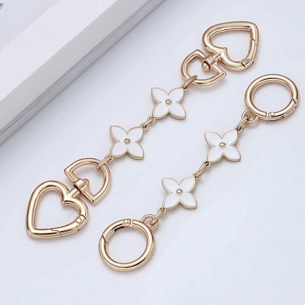 ELEGANT Dây Đeo Túi Xách Có Thể Tháo Rời Họa Tiết Cỏ Bốn Lá