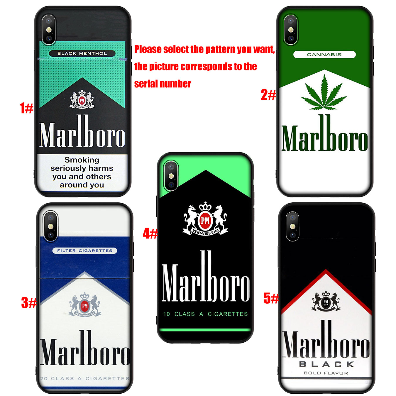 Ốp Điện Thoại Silicon Mềm Hình Logo Marlboro H68 Cho Samsung Galaxy A9 A8 A7 A6 Plus J8 2018 + A21S A70 M20 A6 + A8 + 6plus