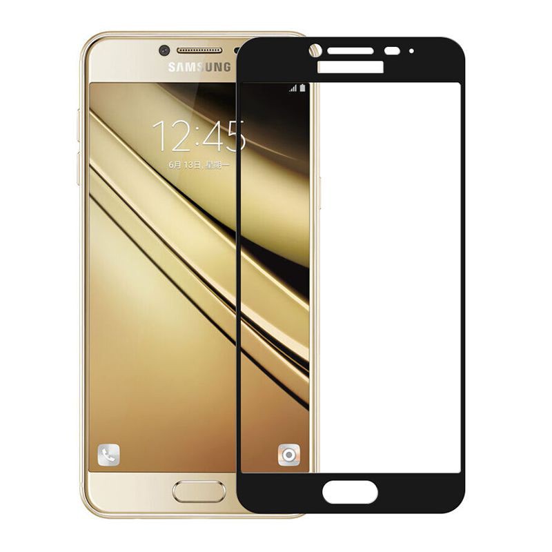 Kính cường lực full màn 9D Samsung J7 pro/ j730 đen, kèm khăn lau