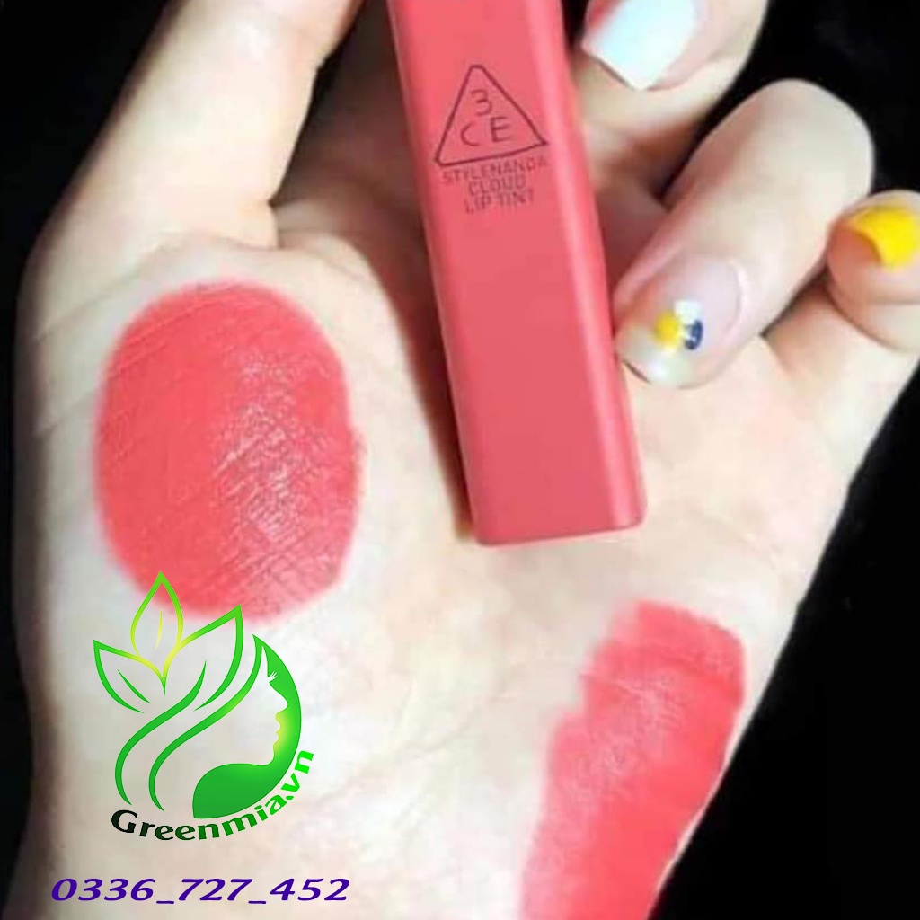 Son Kem Lì 3CE Cloud Lip Tint Blossom Day Màu Hồng Đào Siêu Dễ Thương Phù Hợp Mọi Tông Da