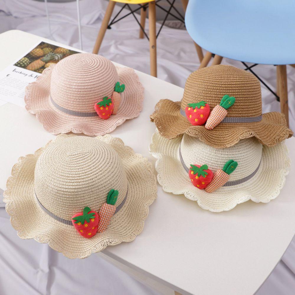 Mũ Chống Nắng Đi Biển Đeo Vai Thời Trang Mùa Hè Cho Bé Gái