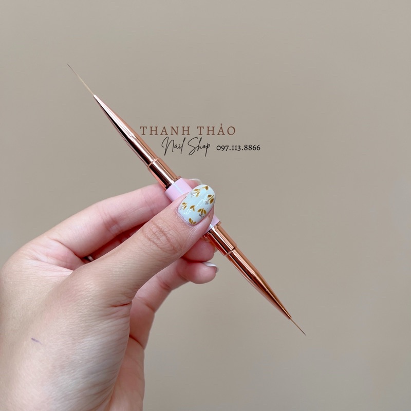 Cọ nét 2 đầu siêu mảnh loại đẹp bản hồng nhấp nhánh xinh