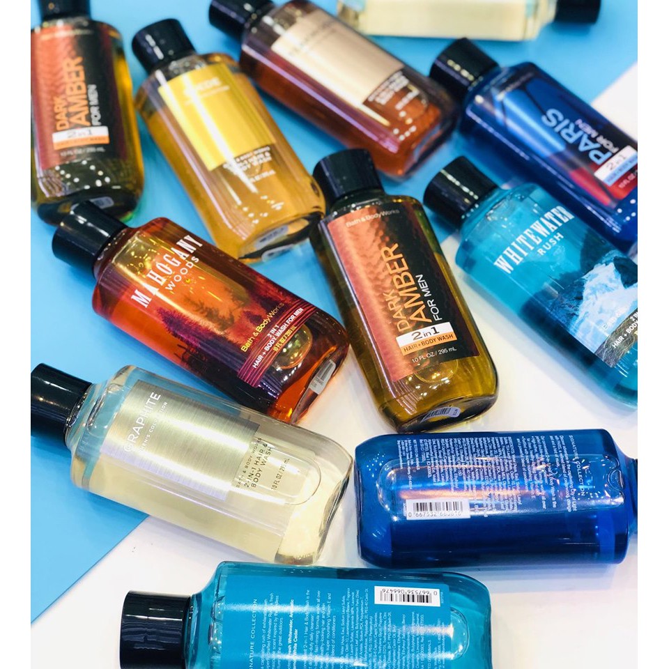 Sữa Tắm Nam Bath And Body Works 3 In 1 Hair,Face And Body Wash 295ml