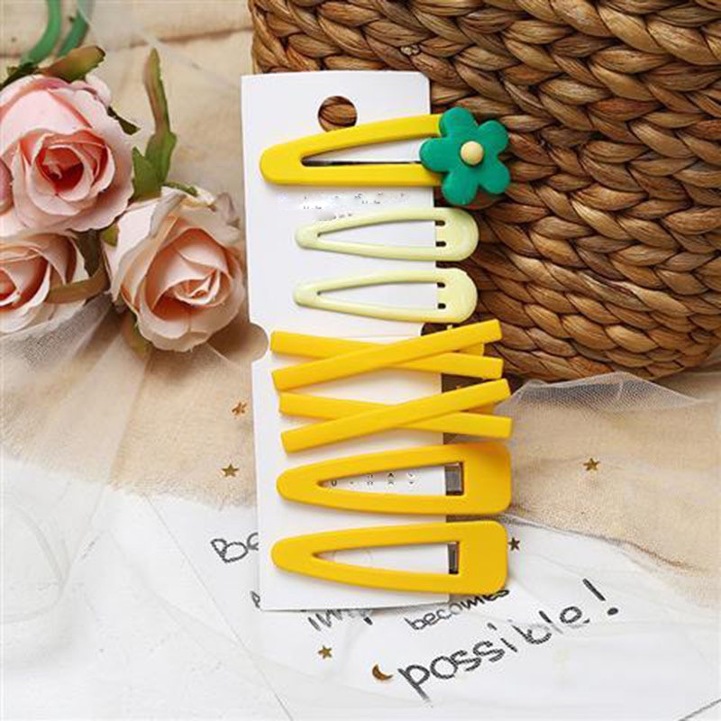 Sét 7 kẹp tóc dễ thương cho bé Song An Eco KAH138