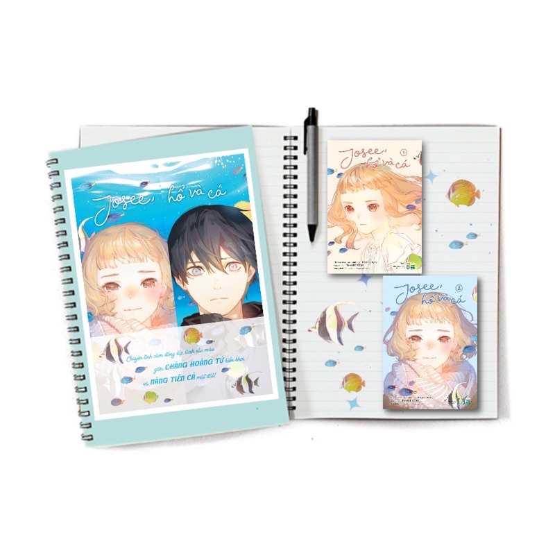 Hộp Boxset Josee hổ và cá nguyên seal bản in đầu