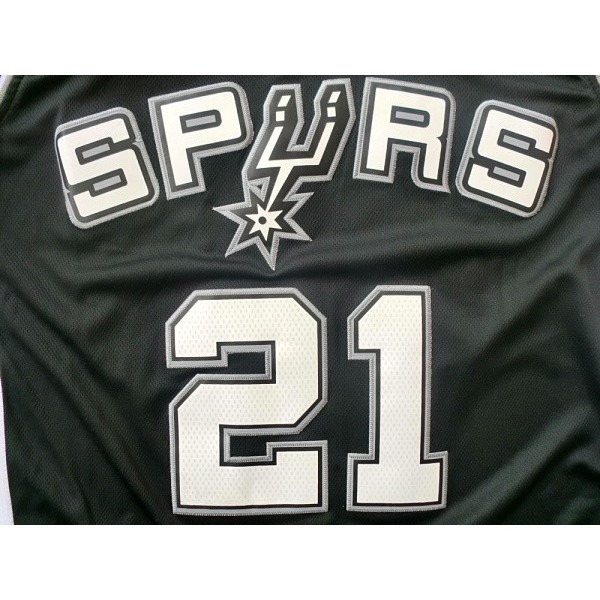 Áo Ba Lỗ Thể Thao NBA Jersey San Antonio Spurs No.21 Duncan Phiên Bản Kỷ Niệm Plus Size
