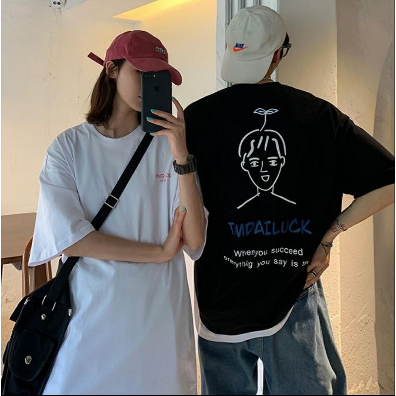 Áo Thun tay lỡ Unisex TMDAILUCK Never Mind