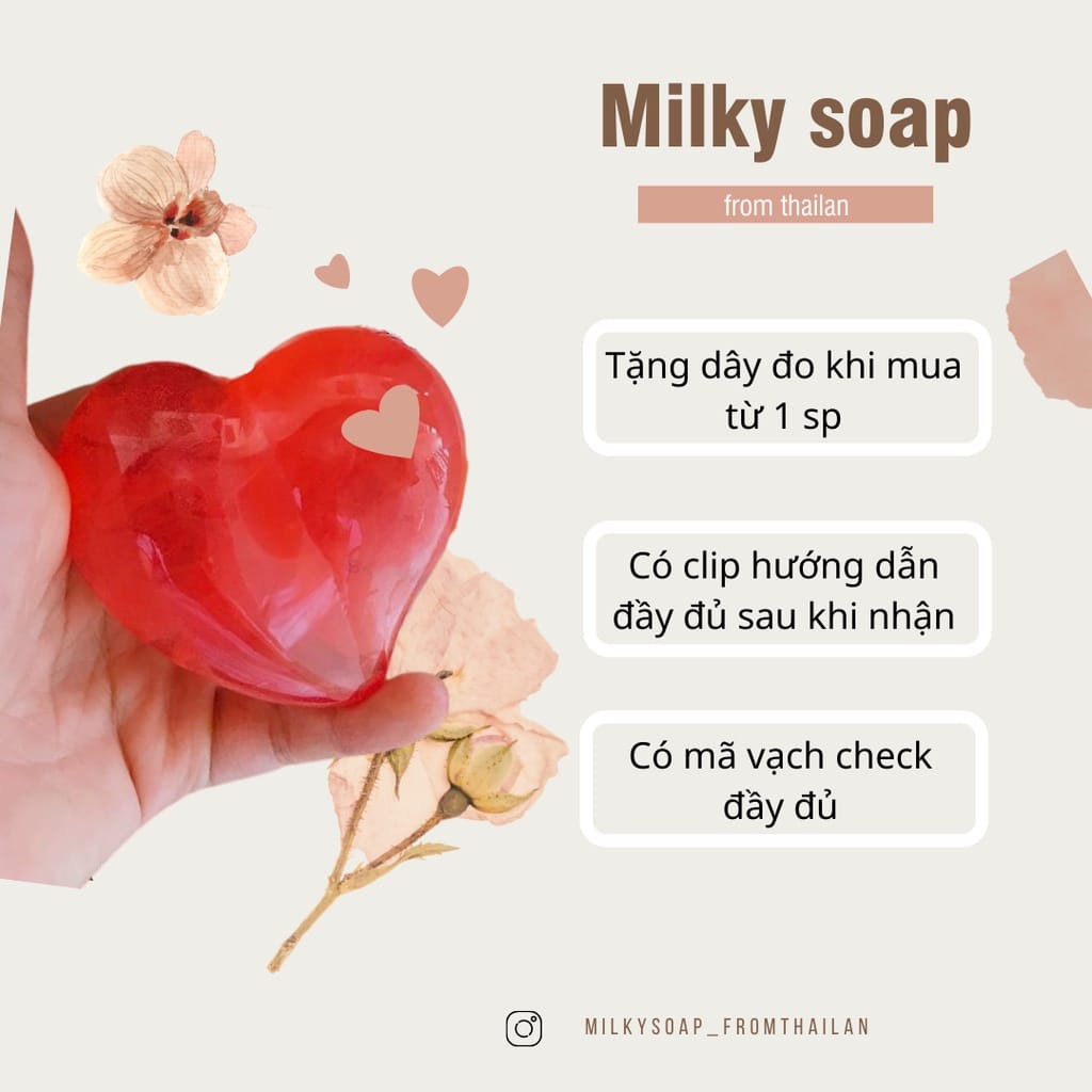Xà phòng tăng vòng 1 Milky Thái Lan  𝑭𝒓𝒆𝒆𝒔𝒉𝒊𝒑  Soap nở ngực tăng kích thước vòng một hiệu quả nhanh chóng