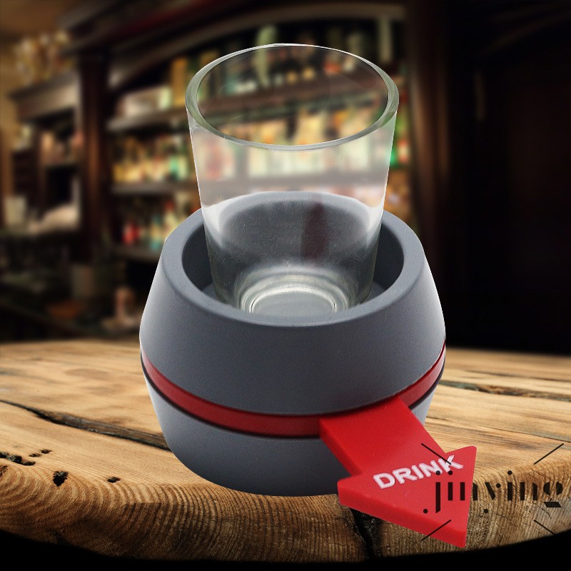 GETNOIVAS Đồ chơi bàn xoay uống rượu siêu thú vị bằng thủy tinh dành cho các bé