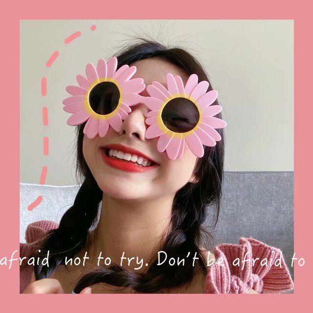 Mắt Kính Hình Hoa Cúc Dễ Thương Dành Cho Bạn Gái