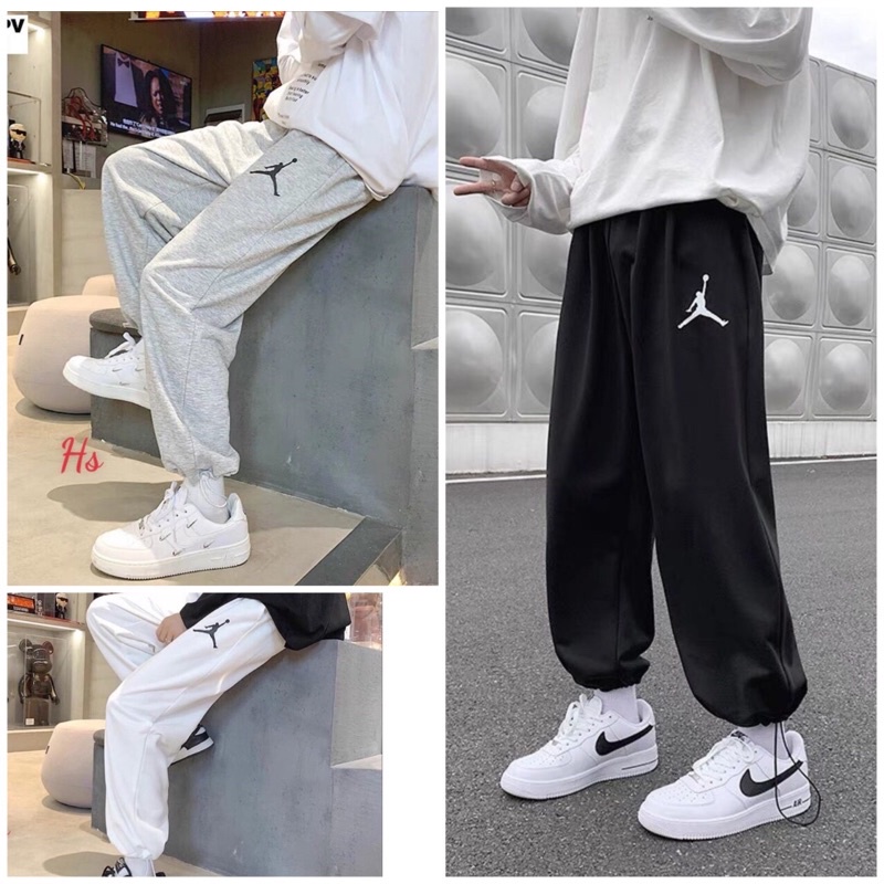 Quần Jogger Nỉ Nam Nữ Dáng Dài Jordan 3 Màu Cực Dễ Phối Đồ  Quần Thun  Dáng Rộng Unisex