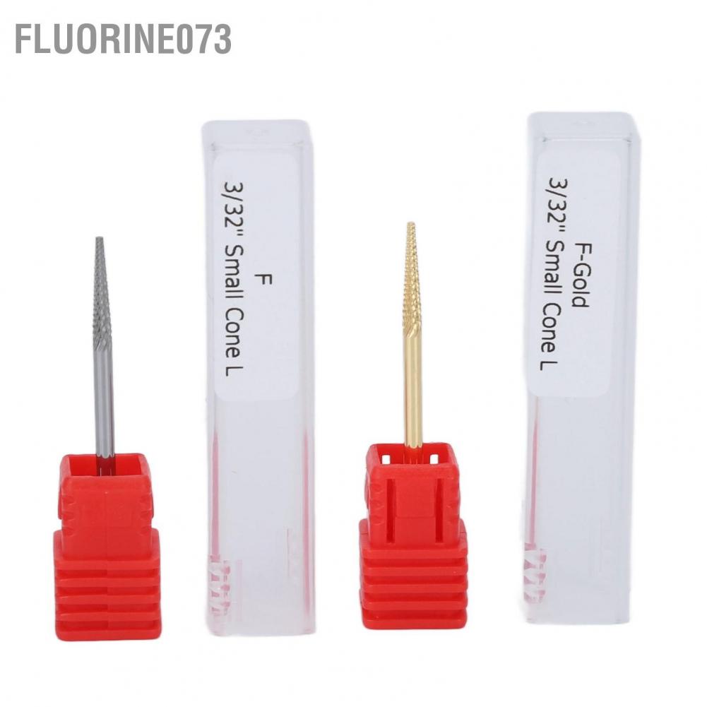 Fluorine073 4 cái Nail Art Drill Bits Set Loại bỏ Keo dán móng tay Vonfram Thép Phổ dụng Đánh bóng Móng Mài