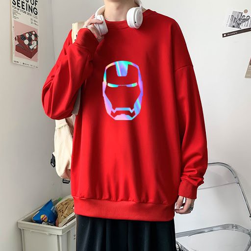 Áo Sweater Iron Man Phản Quang, Aó Nỉ Dài Tay Nam Nữ Cá Tính - AS23 | WebRaoVat - webraovat.net.vn