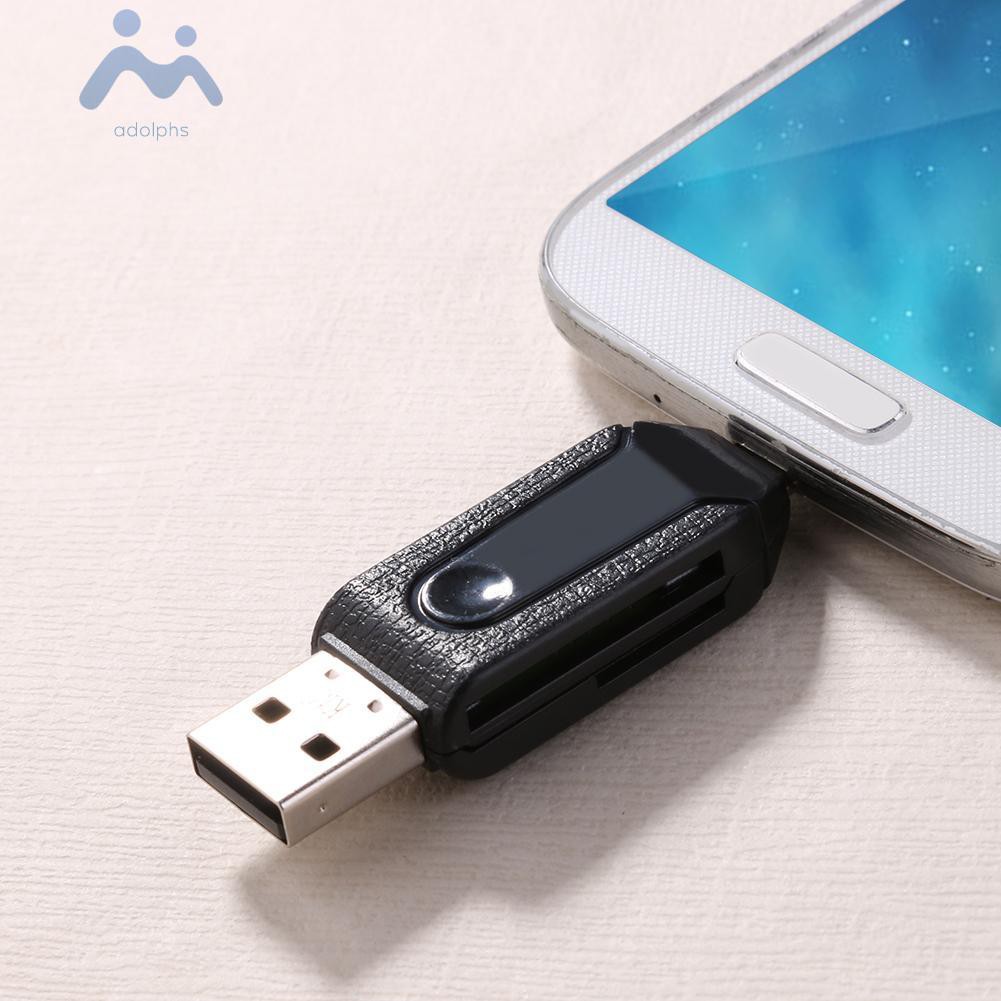 Đầu Đọc Thẻ Nhớ Micro Usb Otg Usb2.0 Cho Điện Thoại / Pc