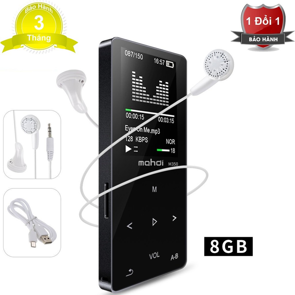 Máy nghe nhạc lossless Mahdi M350 Bluetooth 4.1 Phiên bản 8GB - Máy nghe nhạc Mahdi M350