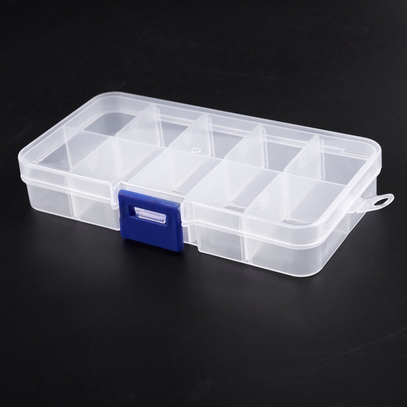 Hộp nhựa trong suốt đựng trang sức 1-10 ngăn