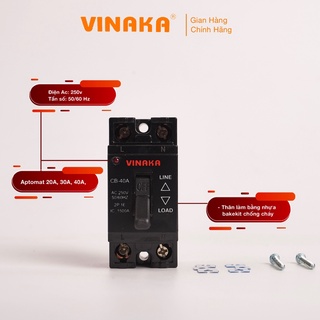 Aptomat CB điện VINAKA chống quá tải 20A, 30A, 40A