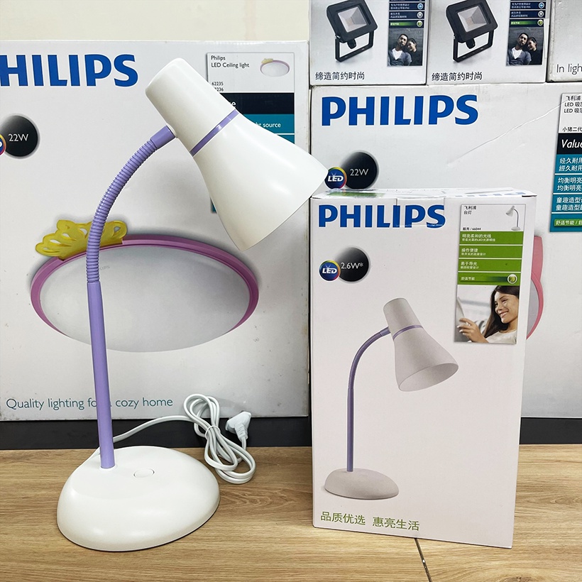 Đèn bàn LED Philips Pearl 66044 2.6W 4000K (Tím) - Ánh sáng trung tính