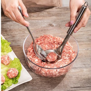 Vá muỗng dụng cụ làm thịt viên chống dính tiện lợi