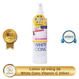 Xịt trắng da white conc vitamin c lotion 245ml nhật - bon91