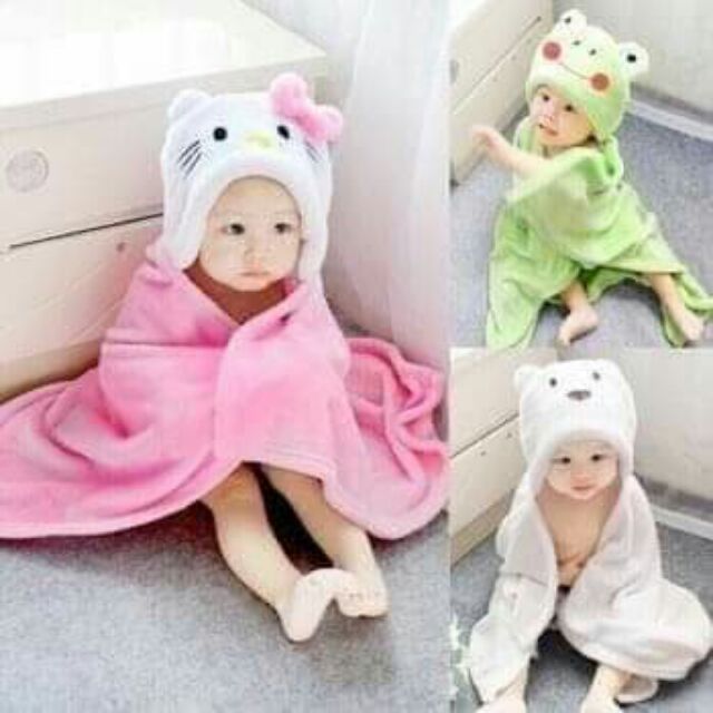 Chăn ủ hình thú có mũ