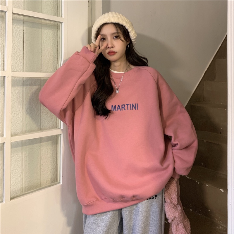 Áo sweater tay dài dáng rộng thiết kế mới thời trang mùa thu dành cho nữ
 | BigBuy360 - bigbuy360.vn