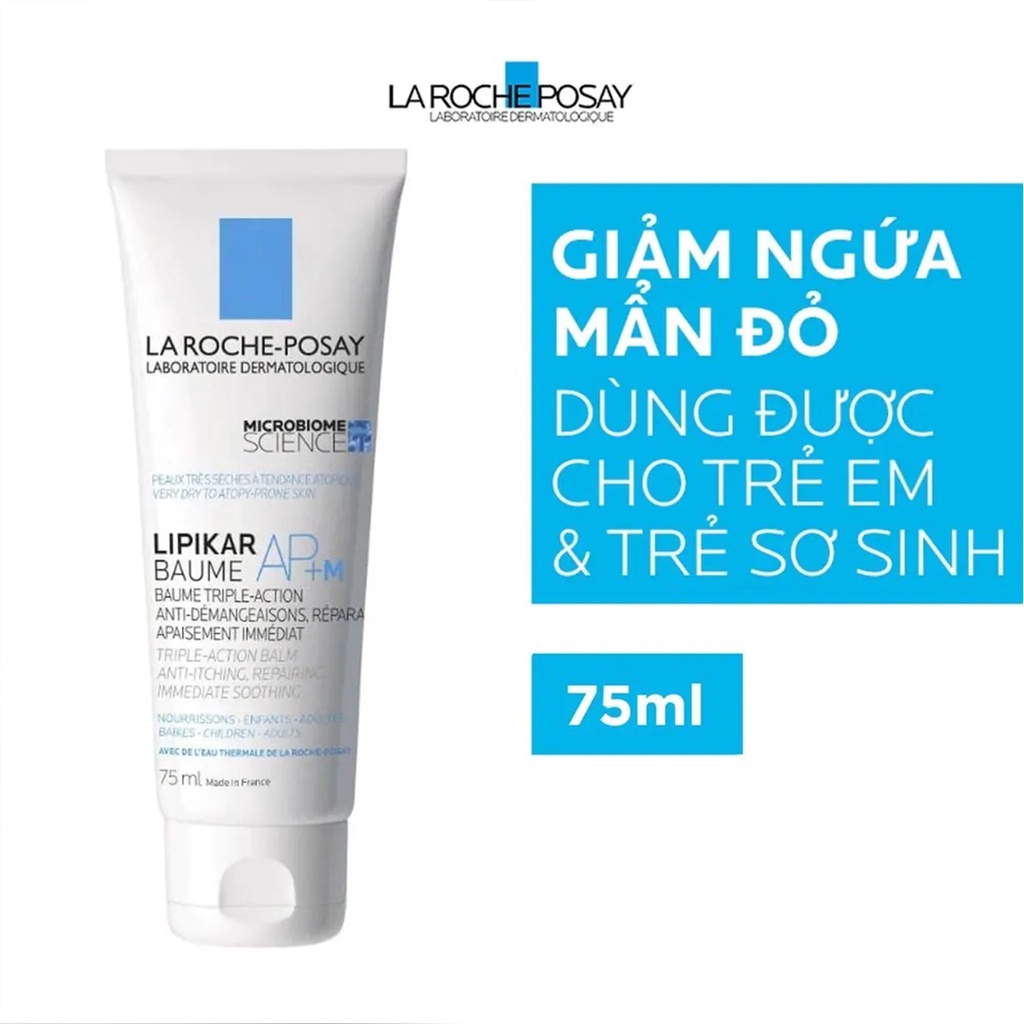 Kem Dưỡng Làm Dịu Cho Da Cơ Địa, Kích Ứng La Roche-Posay Lipikar Baume AP+M 75ml