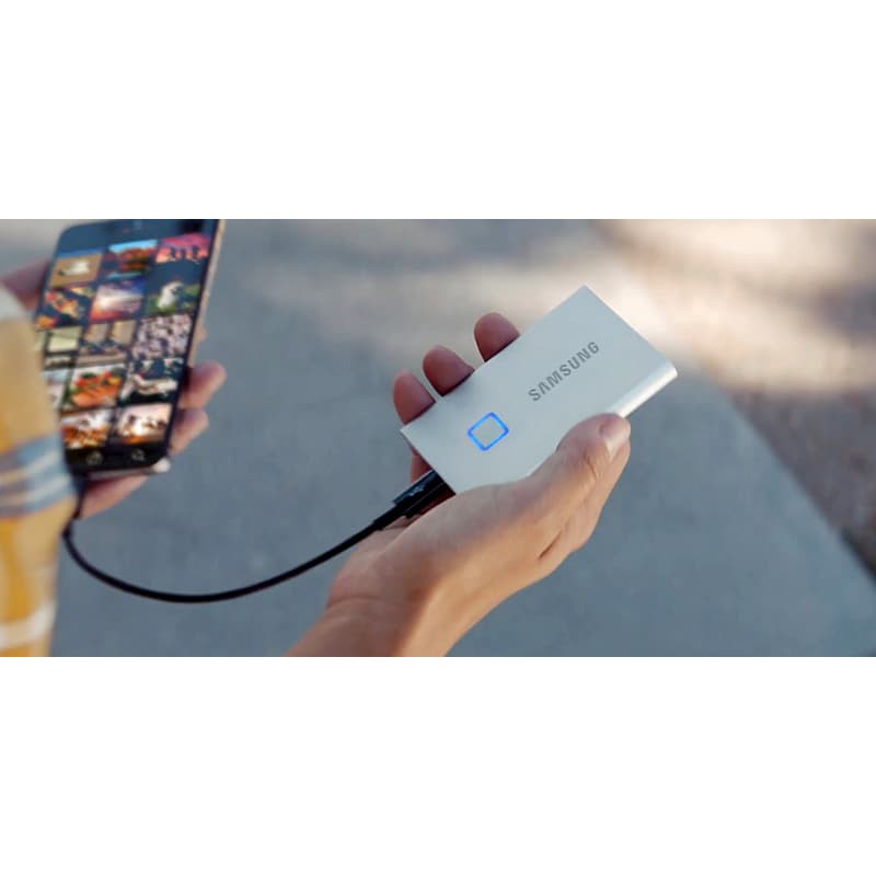 Ổ cứng di động Gắn ngoài SSD Samsung T7 Touch, No Touch 1TB - USB Type-C 3.2 - Bảo hành 3 năm | BigBuy360 - bigbuy360.vn