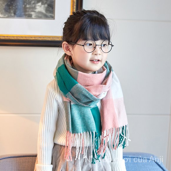 Autumn And Winter Korean Fashion Wild Cashmere Scarf Children Wild Warm Fashion