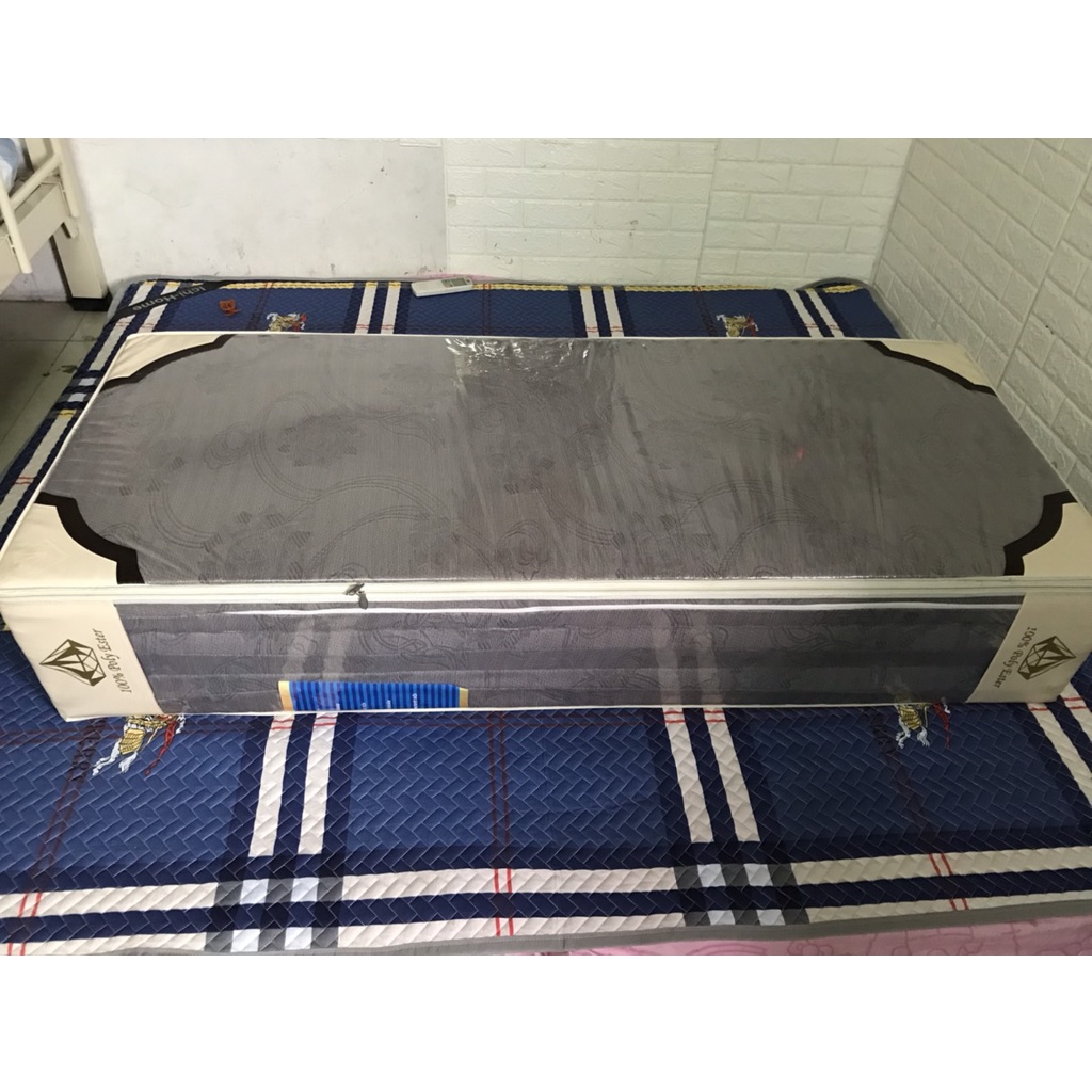 Đệm bông ép mặt massage gấp 3 mảnh kim cương kháng khuẩn cao cấp chất liệu vải thun mát lạnh phù hợp mọi thời tiết