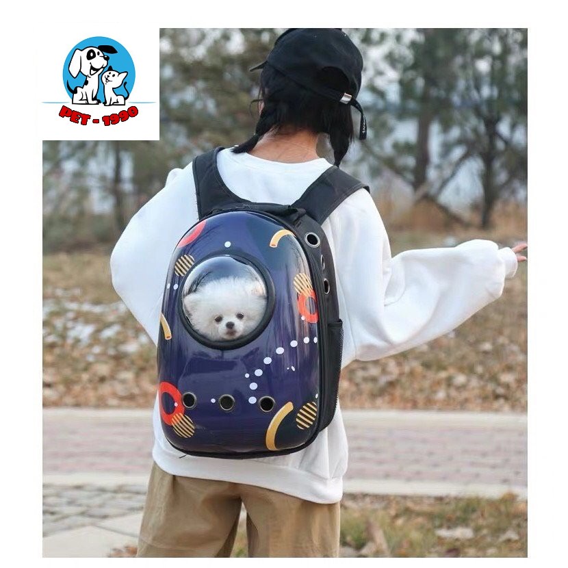 Balo Phi Hành Gia Vận Chuyển Chó Mèo Thú Cưng Mẫu Mới ( Tặng Kèm Tấm Lót )