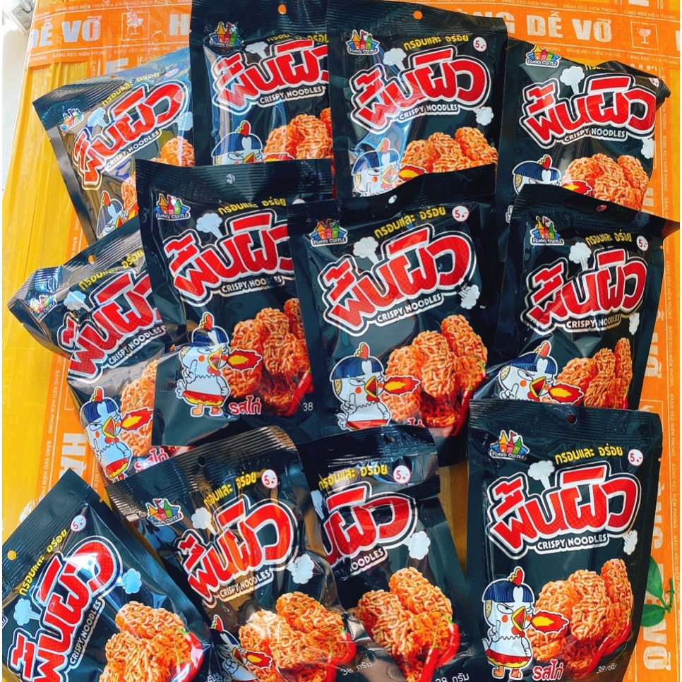 1 gói Mì viên Thái Lan vị gà cay - Snack mì viên ăn liền Thái Lan 38g