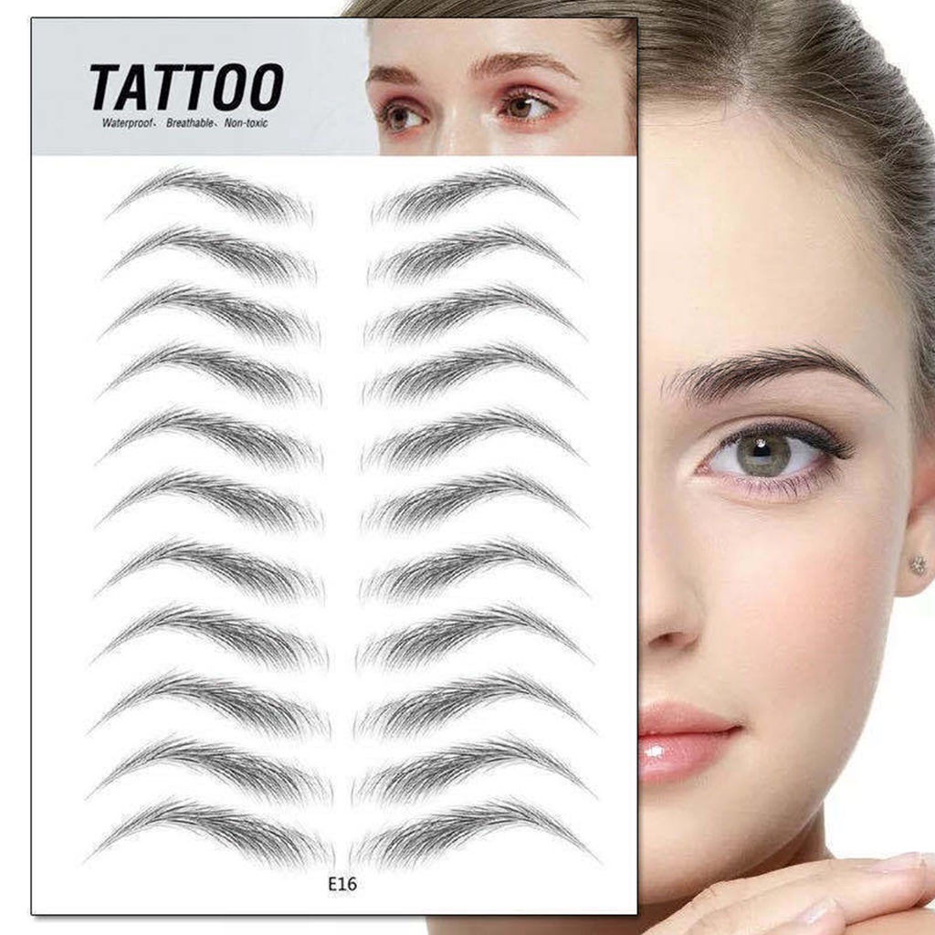 Miếng Dán Trang Điểm Lông Mày 3D Lâu Trôi Chống Thấm Nước Cho Nữ