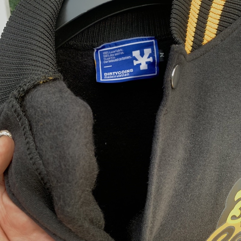 🔸 Varsity DirtyCoin Vàng / Đen 🔸