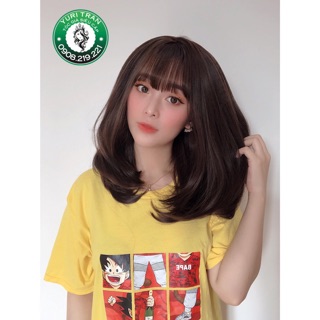 [Tóc giả nguyên đầu] Chính hãng Yuritran Tóc (BỘ CÚP PHỒNG SOCOLA NEW)