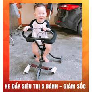 Xe siêu thị gấp gọn 5 bánh mẫu mới nhất 2019 nhi_shop