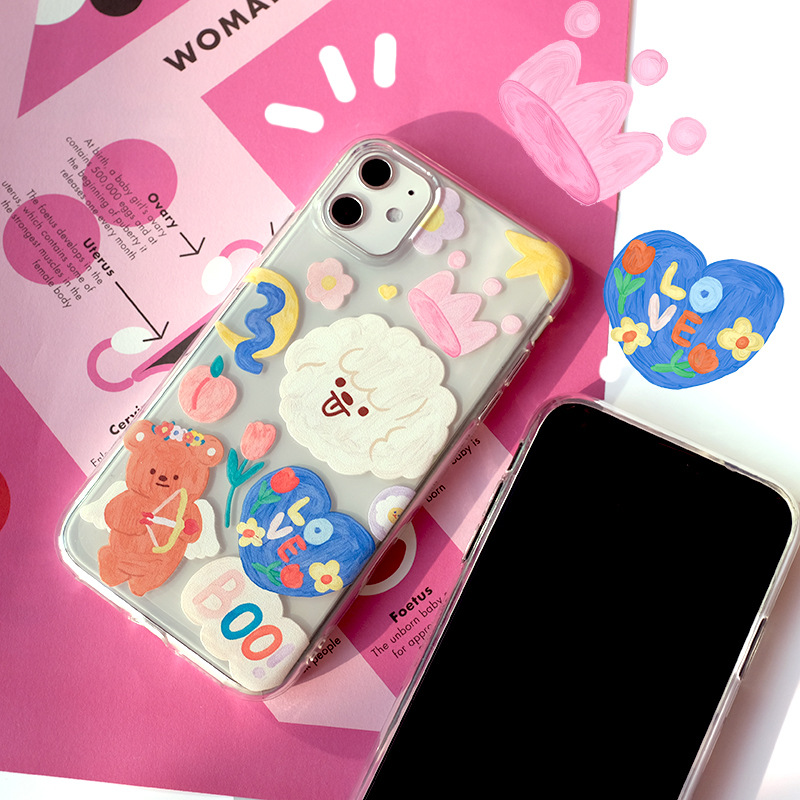 Ốp Lưng Mềm Chống Sốc In Hình Tranh Sơn Dầu Cho Iphone 11 Pro Xr / Xs / X 7 8 Plus | BigBuy360 - bigbuy360.vn