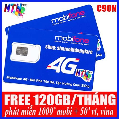 Sim mobi c90n free tháng đầu miễn phí 120gb tốc độ cao