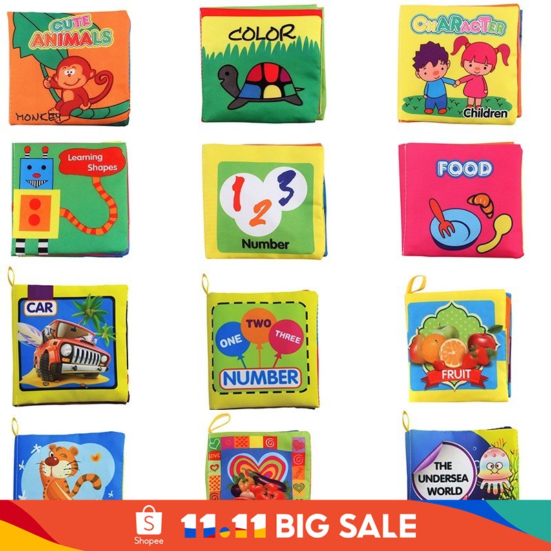Sách Vải 12 Màu Bổ Ích Giáo Dục Dành Cho Bé