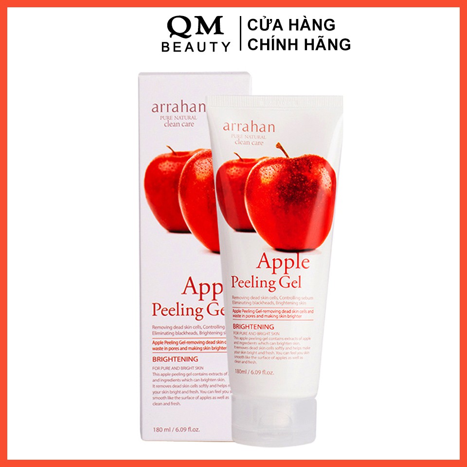 Gel tẩy da chết Arrahan Peeling Gel 180ml Hàn Quốc, tẩy tế bào chết táo - QM Beauty